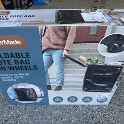 Clever made Foldable Tote Bag on Wheels