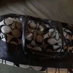 Coach baby diaper bag