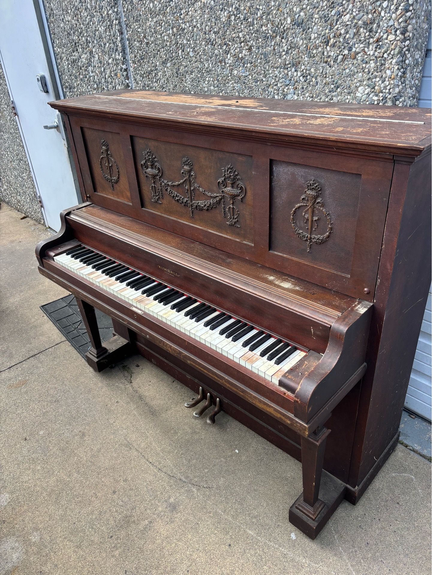 FREE Antique Kimball Upright Piano – Must Go to Good Home 🎹