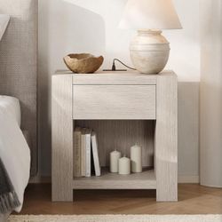 Nightstand W/ Plug-In Station