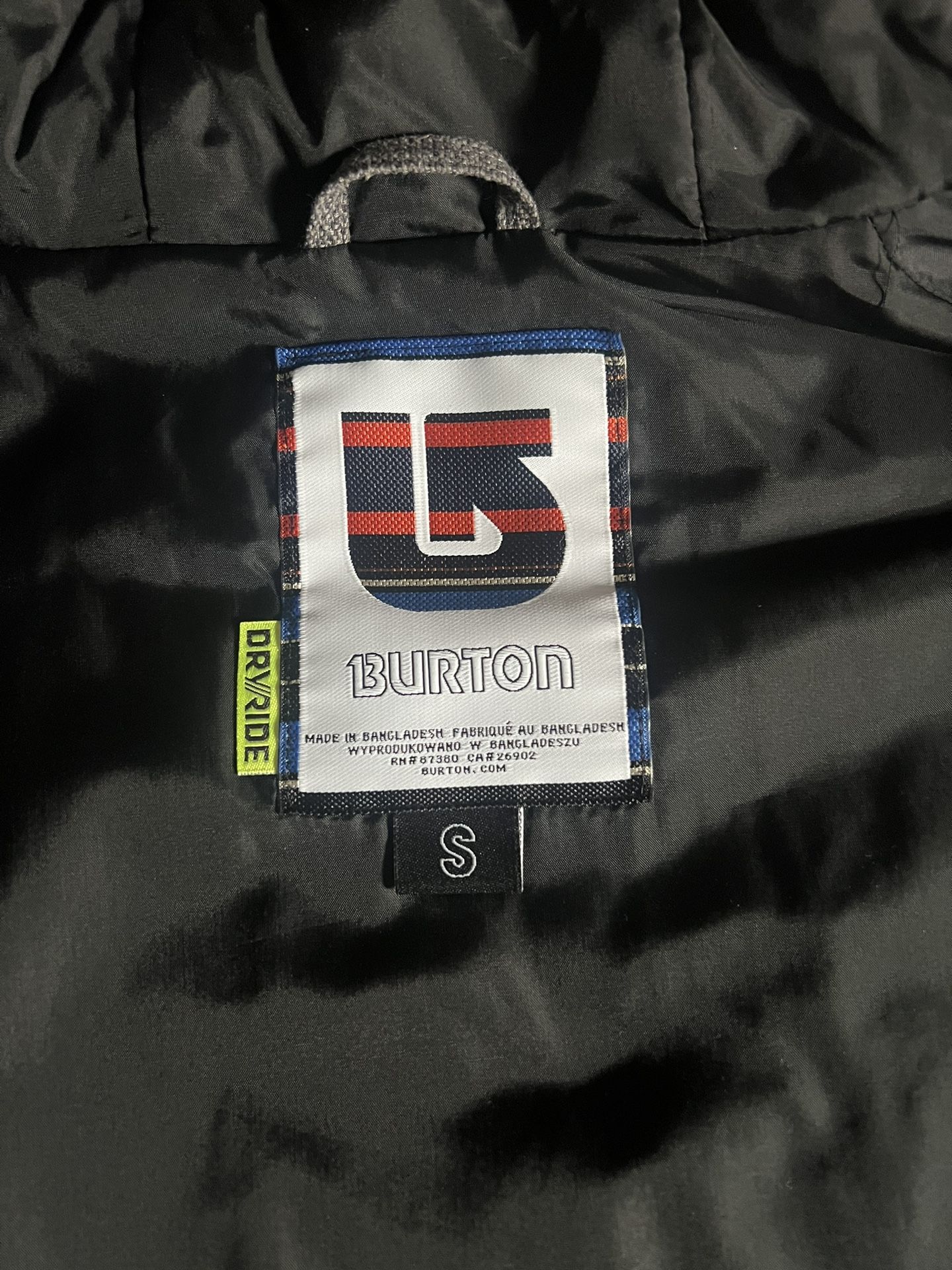 Burton Snow Jacket Adult Size Small 