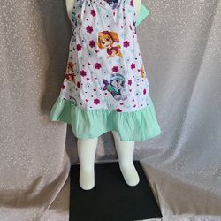 Baby dress paw patrol  fabric cotton