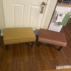 (2) Rectangular Foot Stools