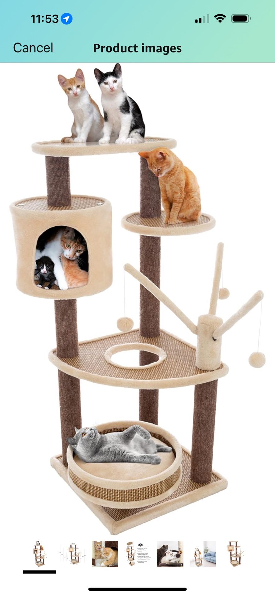 6 - Tier Indoor Cat Tree