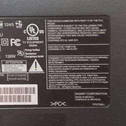 90-inch SHARP AQUOS TV + WALL-MOUNT 