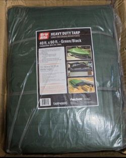 Heavy  duty tarp  60×40 green /black
Lona heavy duty 40×60