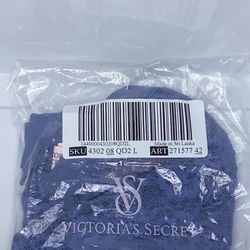 Victoria's secret shear underwear black and blue