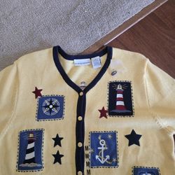 NAUTICAL SWEATER LADIES MEDIUM NEW