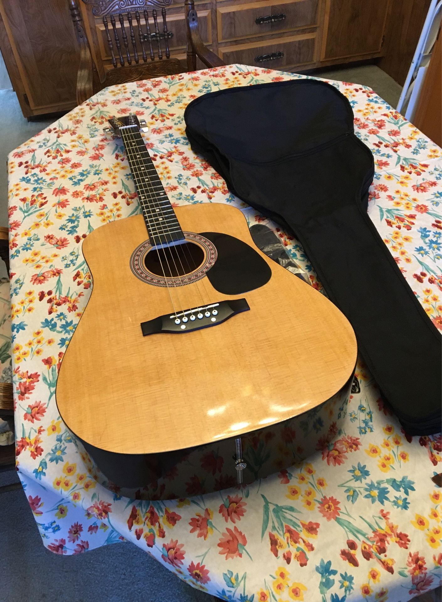 Estaban Burswood Guitar. New Old Stock Never Played, With Extras This T