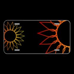 License Plate Novelty Car Front Flowers Sunflower Nature