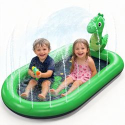 Inflatable Toddler Dino Splash Pad/Water Mat/Sprinkler, NEW