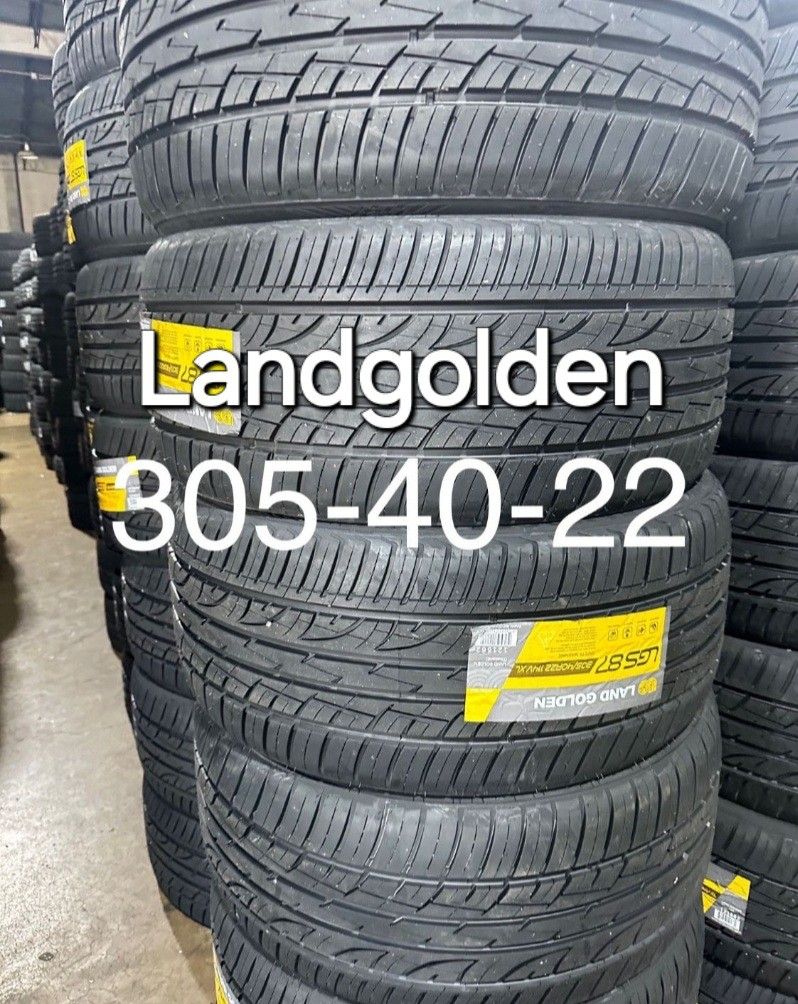 3054022 Landgolden Tires with free Install mount & balance 305-40-22.