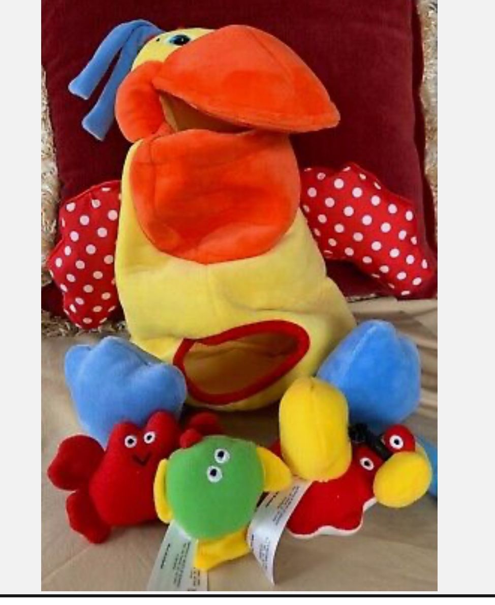 Melissa & Doug K's Kids HUNGRY PELICAN Soft Baby Educational Toy Plush