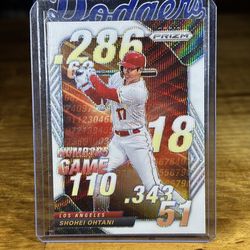 2020 Panini Prism Short Print Shohei Ohtani White Wave Refractor