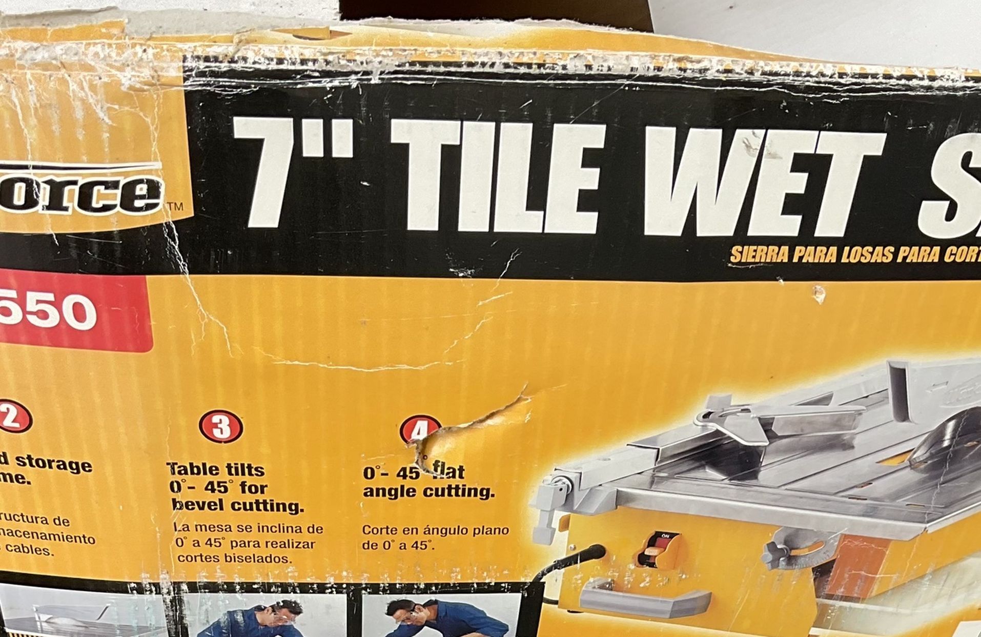 Workforce THD550 7” Tile Wet Saw