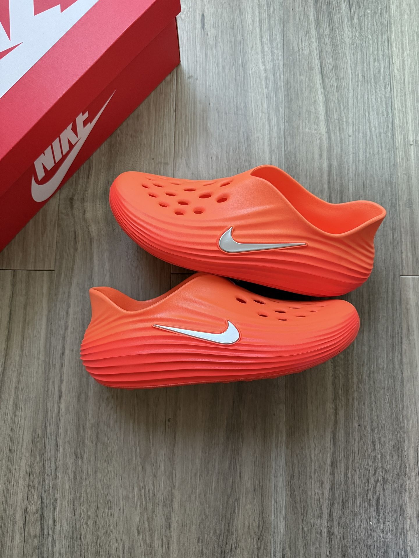9M (10.5W) and 13M - Nike Reactx Rejuven8 Safety Orange Neon