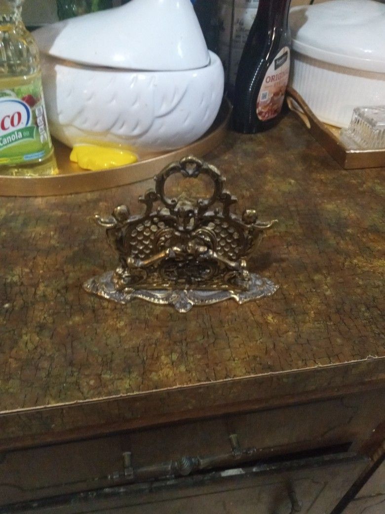 Vintage Metal Napkin Holder