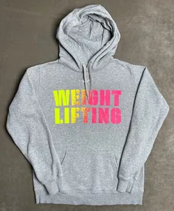 Nike Weight Lifting Grey Drawstring Long Sleeve Hoodie Woman's Size L 598575-063