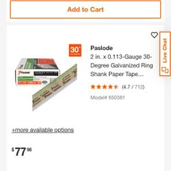 Paslode Framing Nails 30°