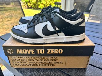 Nike Dunk Low Black/White Men’s Leather Low Top Lace-Up Sneakers DD1503-101