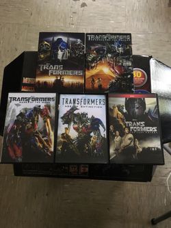 All 5 TRANSFORMERS dvd for sale.