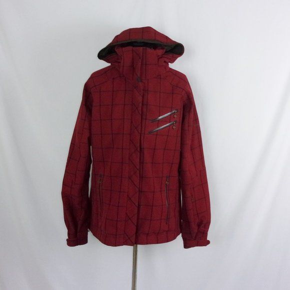 Columbia Titanium Jacket Women's Red Plaid Large