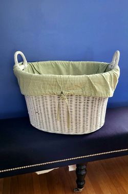 Pottery Barn large basket nursery