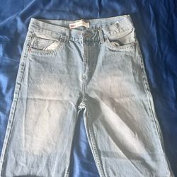 Light Blue Washed Levi Shorts