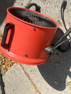 Red Industrial Electric Fan Blower