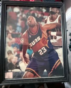 Waymon Tisdale Signed Phoenix Suns Licensed NBA Photo