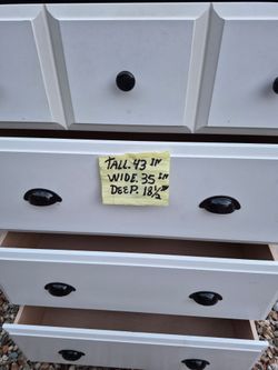 White dresser