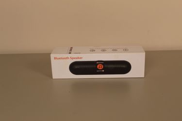 Portable Pill-Style Wireless Bluetooth Speaker – Black (Working / No Cable)