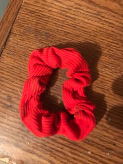 Woman hair scrunchie