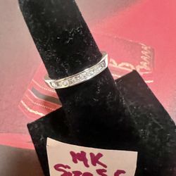 14K Solid White Gold Diamonds 💎 Wedding Ring Sise 5.5