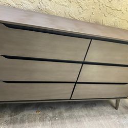 Allora Mid-Century Modern Wood 6-Drawer Dresser - Local Delivery for a Fee - See My Items