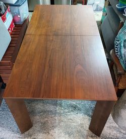 kitchen table, plus 2 chairs and 2 benches