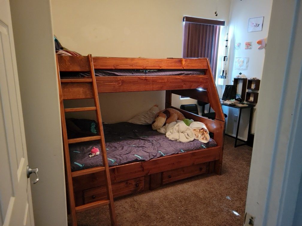 Cherry Wood Bunk Bed