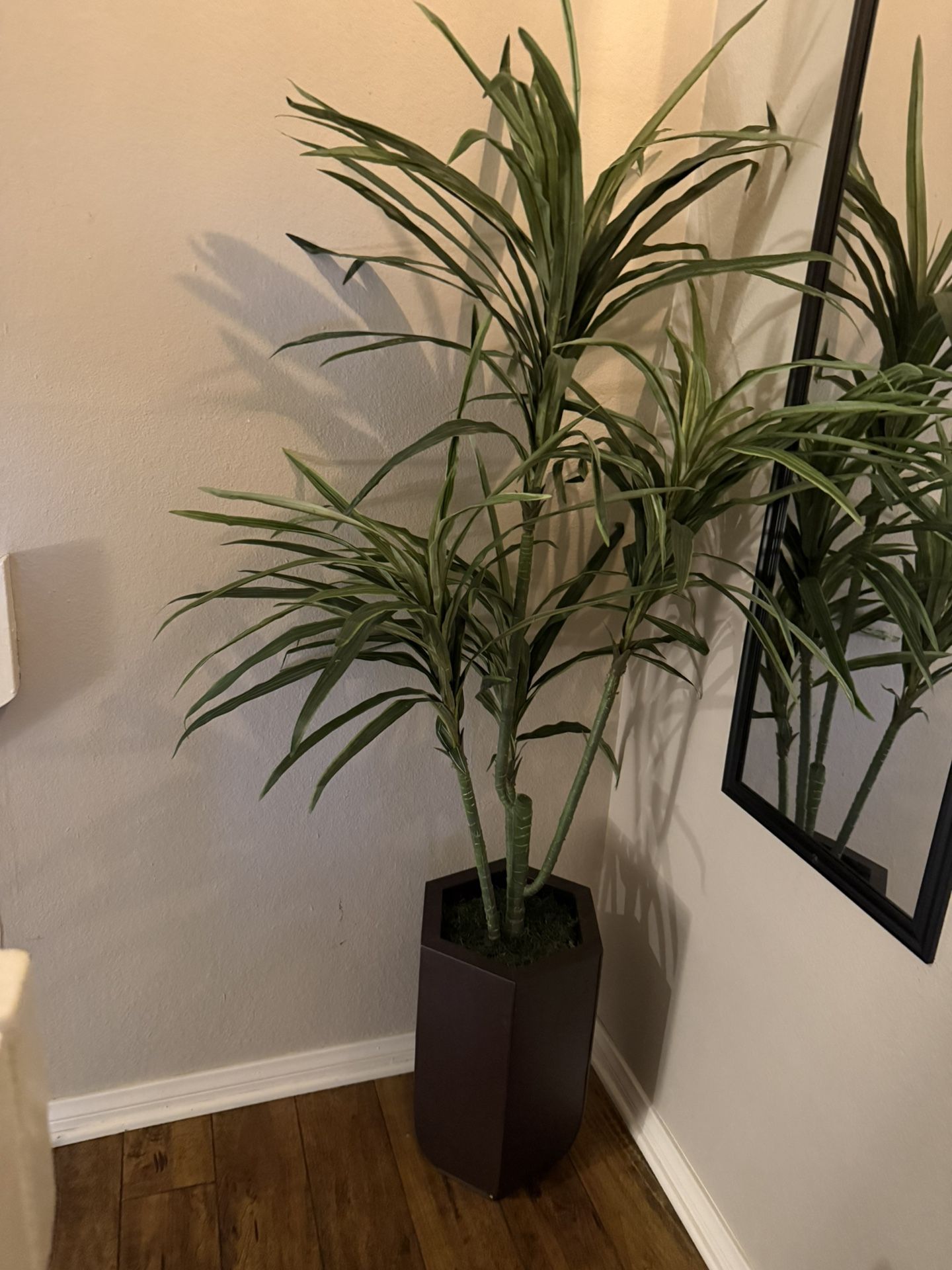 Artificial Plant Dark Brown Base  