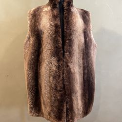 Beaver Real Fur Vest Large