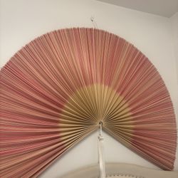Large Bamboo Fan Wall Decor 