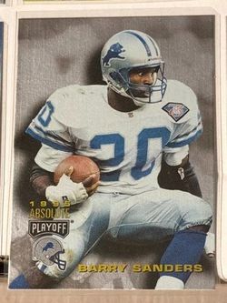 Barry Sanders 1995 Playoff Absolute Insert Lions HOF
