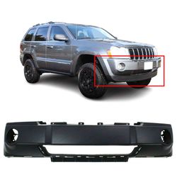 Front Bumper Cover "2 Pieces" for 2005-2007 Jeep Grand Cherokee 