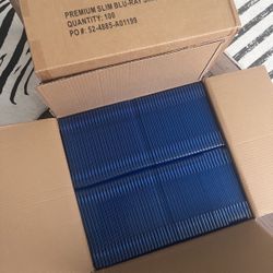 NEW 200 Slim 7mm Single-Disc Blu-Ray Jewel Movie Disc Cases 