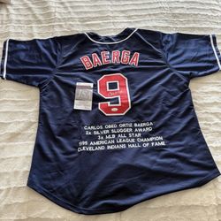 Carlos Baerga Autographed Jersey JSA Witnessed Authentication