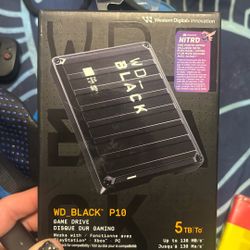 WD BLACK P10 game drive disque dur gaming 5TB 