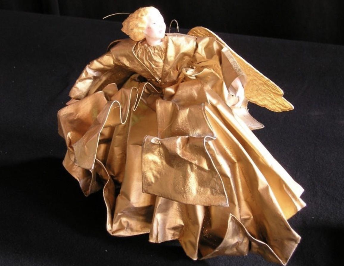 Gold Angel Holiday Decorations - 4 New in Box