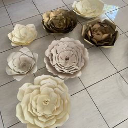Paper Flowers for party XL, Large, Medium, Small