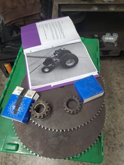 Trailer mover parts.