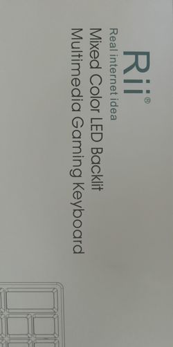 Rii Mixed Color Led Backlit Multimedia Gaming Keyboard 