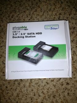 Plugable usb 3.0 docking station. New